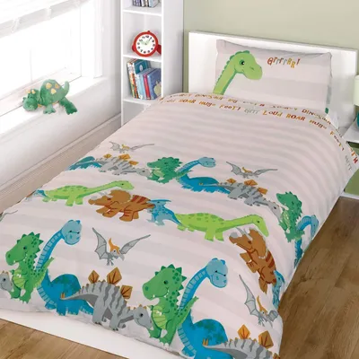 Image de Ensemble de couette avec motif de dinosaures