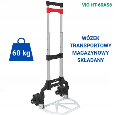 Zdjęcie produktu dla Wózek Transportowy Magazynowy Składany ViO HT-60AS6 Obciążenie max 60kg