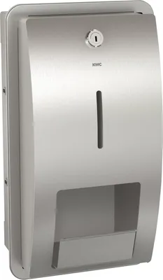 Produktbild von KWC AR WC-Doppelrollenhalter, STRATOS, Edelstahl, 183x331x142 mm, Unterputz