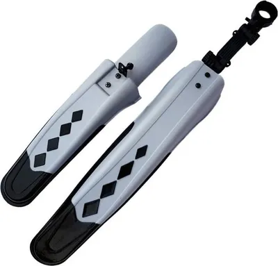 Image de Garde-boue VTT, jeu avant-arrière 26-29 pouces, noir et gris