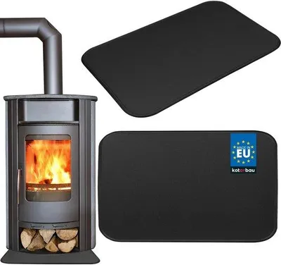 Produktbild von Bodenschutzplatte für Kamin und Ofen - Schwarz