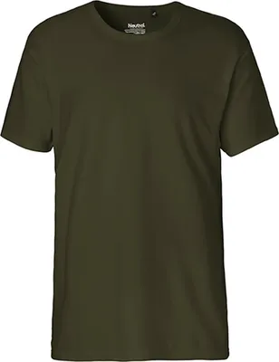 Immagine prodotto di Neutral O61030 | Maglietta Interlock da uomo / 100% cotone equosolidale - Colore: Militare - Taglia: XL