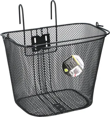 Produktbild von Famanu Fahrradkorb Schwarz - Unisex, 35 x 24,5 x 26 cm