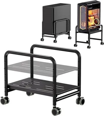 Immagine prodotto di Azomor Onderbouw Supporto per PC con rotelle – Supporto regolabile per PC per case mid-tower – Fino a 30 kg –