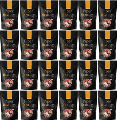 Produktbild von PIPER ANIMALS with quail and cranberries - Nassfutter für Hunde - 500g