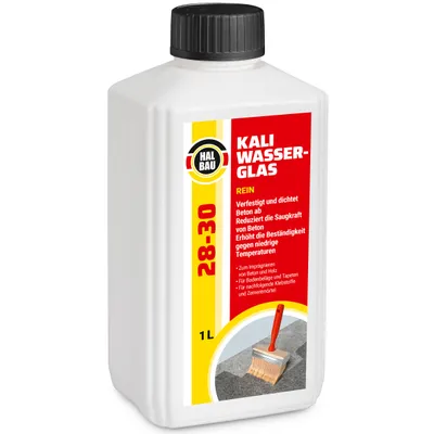 Zdjęcie produktu dla Szkło wodne potasowe 100% KALIWASSERGLAS REIN Halbau HB28-30 - 1L