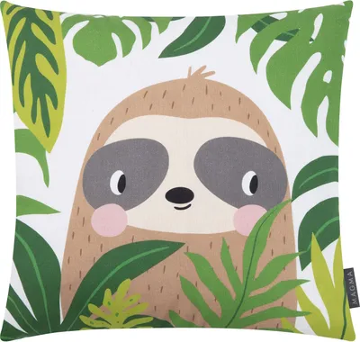 Produktbild von MAGMA Heimtex - Kissenhülle - Wildkids - Faultier - 45 x 45 cm