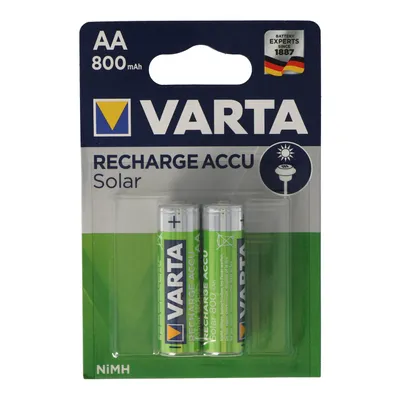 Immagine prodotto di Batteria solare ricaricabile VARTA 2 x Mignon 0,8 Ah in blister