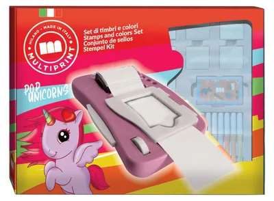 Immagine prodotto di Multiprint Einhorn Sticker-Maschine Bastelset für Kinder - Stempel