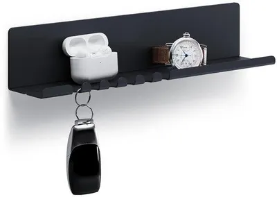 Zdjęcie produktu dla Organizer na klucze ze stali, czarny, 30 x 6 x 6 cm