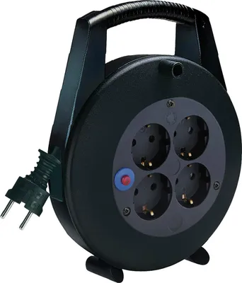 Produktbild von Brennenstuhl Kabelbox Vario Line, Kabellänge 10 m mit 4 Schutzkontakt-Steckdosen