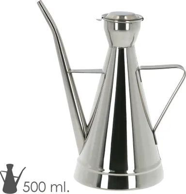 Produktbild von Ölflasche aus Edelstahl, elegantes Modell, 500 ml.