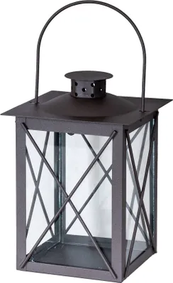 Produktbild von Laterne H20cm Braun Metall Kerzenhalter Gartenlaterne Teelichthalter Garten Deko