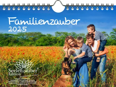 Produktbild von Familienzauber DIN A5 Wandkalender für 2025 Familie Kinder Glück - Seelenzauber