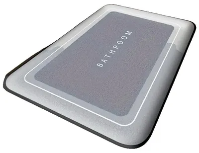 Obrázek produktu pro Absorpční podložka, protiskluzová, rychleschnoucí, rozměry 500 mm x 800 mm, světle šedá