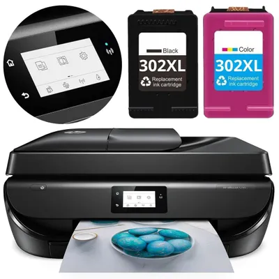 Produktbild von HP OfficeJet 5230 All in One Drucker WLAN Scanner Kopierer + 302XL