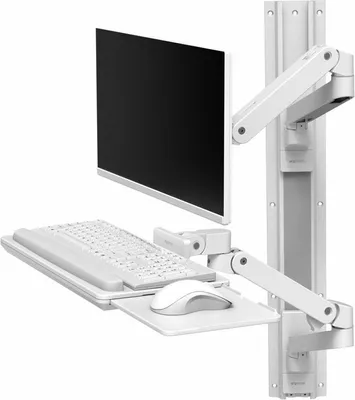 Produktbild von Ergotron LX Pro Series 45-696-290, 10 kg, 86,4 cm (34"), 75 x 75 mm, 100 x 100 mm, Höhenverstellung, Weiß