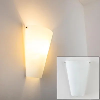 Produktbild von Varzo »Varzo« moderne Wandlampe aus Metall/Glas in weiß