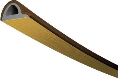 Produktbild von TLT Fenster- und Türdichtungen, Profil P 100 H, 9 x 5,5 mm, braun, 2 x 50 m