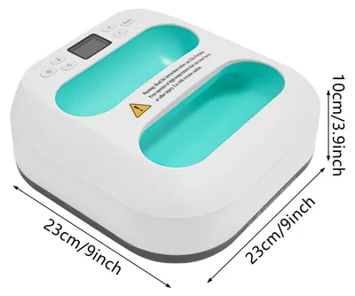 Produktbild von Mini Transferpresse - Tragbare Heißpresse Maschine - 1000W 220V - Für T-Shirt Druck und Basteln - Grün