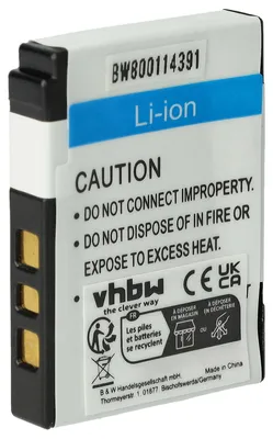 Produktbild von vhbw Akku Ersatz für Kodak Klic-7002 für Kamera (460 mAh, 3,6 V, Li-Ion)