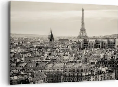 Produktbild von Bild auf Leinwand - Leinwandbild - Paris Stadt Zuhause - 100x70cm - Wand Bild - Wanddeko - Leinwanddruck - Bilder - Kunstdruck - Wanddekoration - Leinwand bilder - Wandkunst - AA100x70-3615