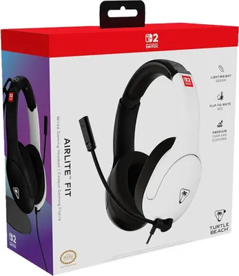 Immagine prodotto di Turtle Beach Airlite Fit Auricolare Cablato A Padiglione Gaming Nero, Bianco