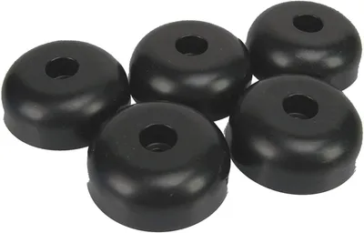 Produktbild von 5 Möbelgleiter aus Kunststoff, Schwarz, 45x16 mm