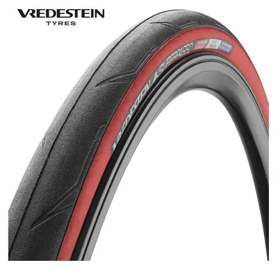 Produktbild von Vredestein - Superpasso 700x25c schwarz rot
