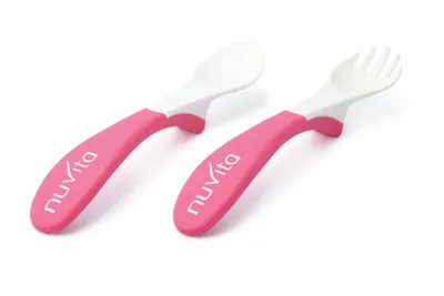 Obrázek produktu pro Jídelní sada lžička s vidličkou, Pink