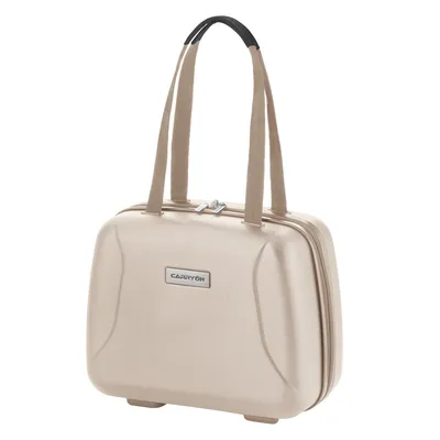 Produktbild von CarryOn Beautycase 13 Liter – Kosmetiktasche 33 x 28 x 18 cm – Kulturbeutel – Spiegel – Zahlenschloss – Beige