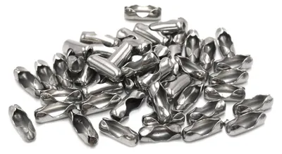 Produktbild von Vintageparts 10 Kugelkettenverschlüsse 304 Edelstahl für 3,5mm Kugelketten