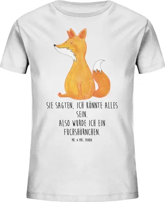 Produktbild von Mr. & Mrs. Panda Kleinkinder T-Shirt Einhorn Fuchs 5-6 Jahre (110/116) - Weiß - Geschenk, Kinder Bio, Unicorns, Teenager, Füchse, Kindershirt, Mädchen, Kleinkind, Unicorn