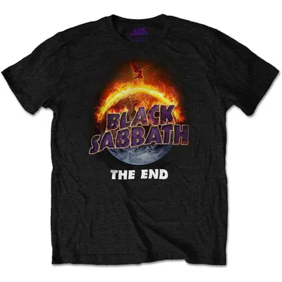 Image de T-shirt Black Sabbath « The End » noir, taille XL