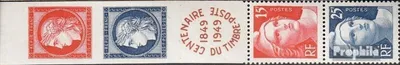 Produktbild von Briefmarken Frankreich 1949 Mi 840-843 Fünferstreifen (kompl.Ausg.) postfrisch 100 J. Briefmarke