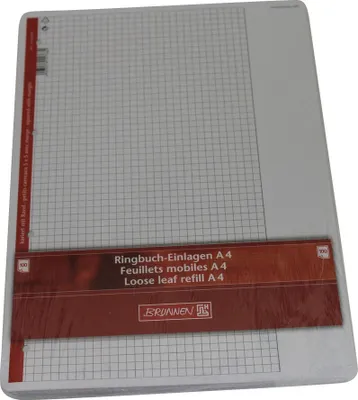 Produktbild von Ringbucheinlage kariert A4 m.Rand