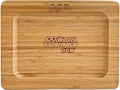 Produktbild von OCB Bamboo Tray Roll - Unterlage aus Bambus Holz - Drehteller - Rolling Tray