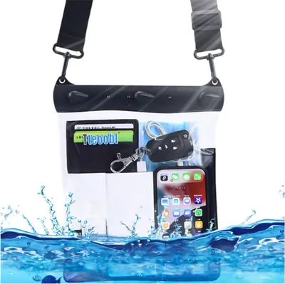 Image de Étui universel étanche pour téléphone portable 7,2 pouces Noir