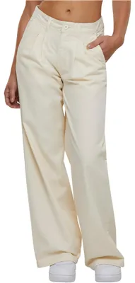 Produktbild von Urban Classics Damen Stoffhose Ladies Organic Pleated Pants, Bundfaltenhose für