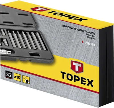 Image de jeu de 15 embouts 1/2" à six pans creux T20-T55