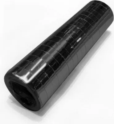 Produktbild von 1 Rolle Papier Luftschlangen schwarz metallic