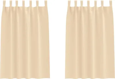 Immagine prodotto di vidaXL Tende oscuranti con passanti, confezione da 2, colore crema, 175 x 140 cm