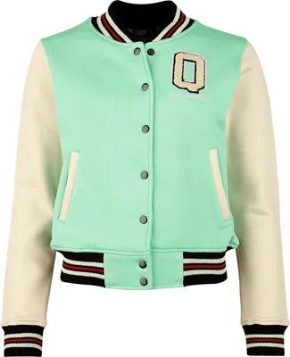 Produktbild von Queen Kerosin Collegejacke Damen Vintage Love beige/grün M