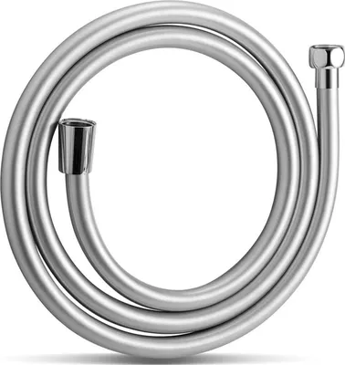 Produktbild von Brauseschlauch Duschschlauch PVC 2,0 m Silberfarben Hochdruck Ersatz