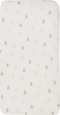 Produktbild von Jollein Miffy Spannbettlaken Jersey – 40/50 x 80/90 – Nougat