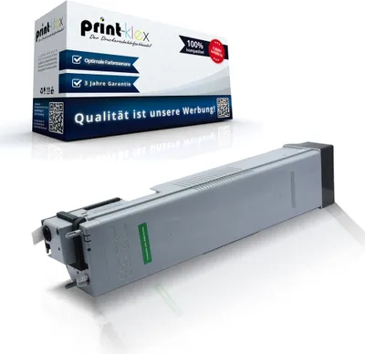 A toner cartridge and its packaging are displayed against a white background.