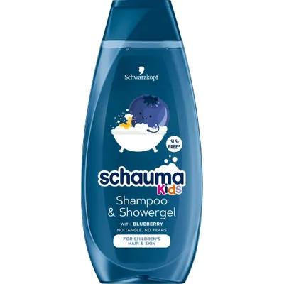 Obrázok produktu pre Schauma 2 v 1 detský šampón a gél na vlasy s príchuťou čučoriedok 400 ml