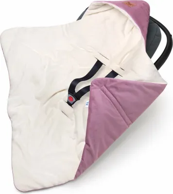 Obrázok produktu pre Pepi Detská deka do autosedačky - Minky Fleece Wrap Blanket - Cuddle Blanket Car Seat Baby Kočík Buggy - 90×90cm - Old Pink