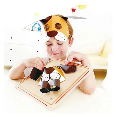 Productafbeelding van Hape Creatieve set voor kinderen: Hondenmasker, model E5124