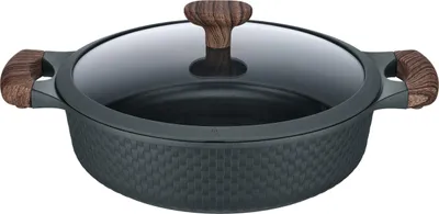 Zdjęcie produktu dla Resto Kitchenware 93906, 4,1 l, Czarny, Aluminium, Prąd elektryczny, Gaz, Indukcja, Szkło, 28 cm